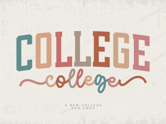 College Duo: A Fresh Take on Varsity Typography