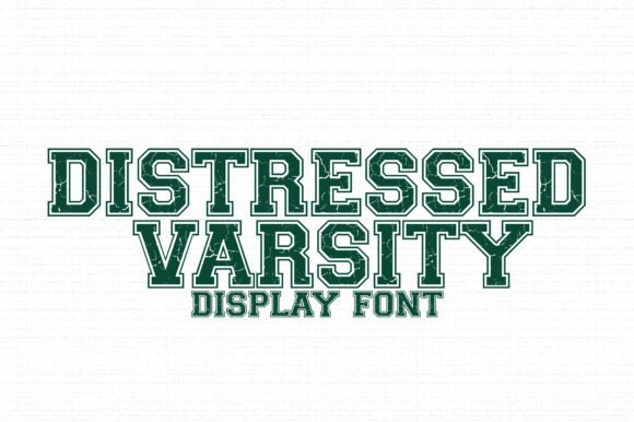 Distressed Varsity: A Bold Grunge Sports Alphabet