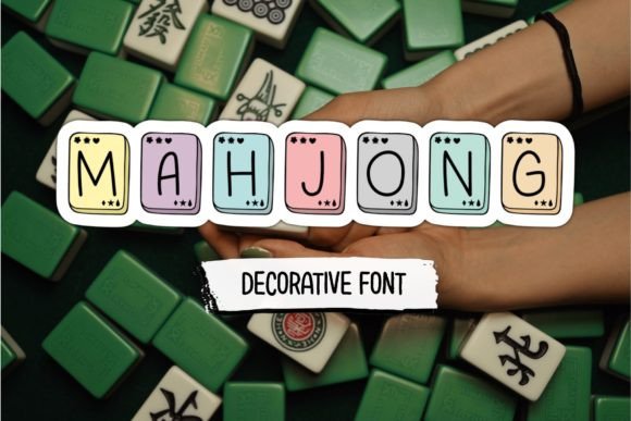Mahjong: A Decorative Font That Brings Bold Style to Your Projects