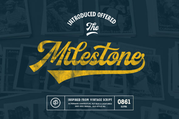 Milestone Font: A Vintage Duo for Authentic Branding