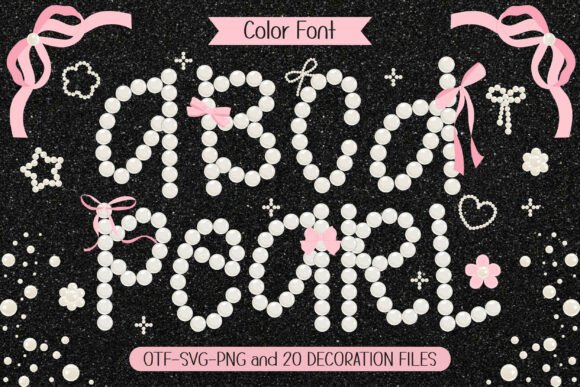 Pearl: A White Pearl Color Font for Girly Aesthetics