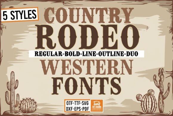Rodeo Bundle: The Ultimate Western Typeface Collection