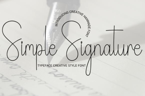 Simple Signature: A Handwritten Font for Personal Branding