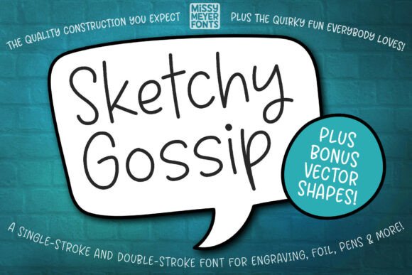 Sketchy Gossip: The Playful Handwriting Font for Creative Projects