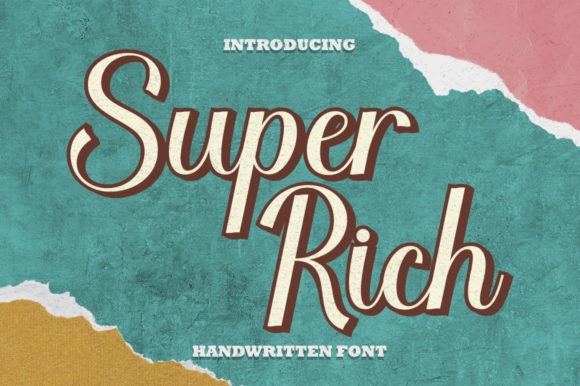 Super Rich: A Script Font for Modern Branding